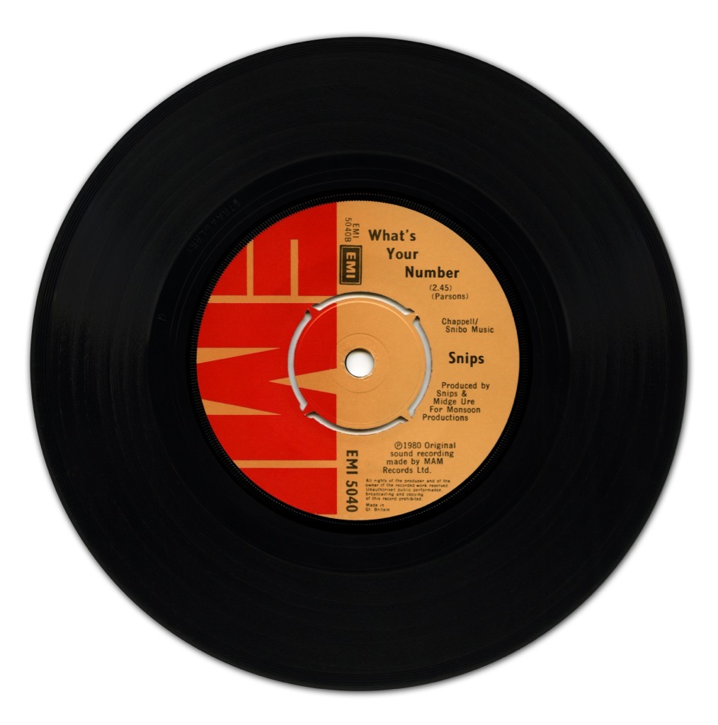 Snips - 'What's Your Number' 7-inch Vinyl Single (EMI 5040)