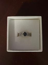 Vintage Oval Blue Sapphire and Diamond Multi-Row Ring (c. 1970–1990) — Jewelry and Accessories — Fine Jewelry and Estate Rings