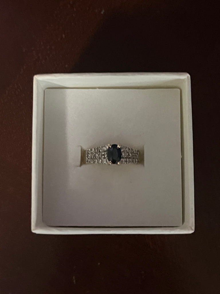Vintage Oval Sapphire and Diamond Multi-Row Band Ring